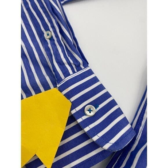 Zaatxchi Collezione Striped Long Sleeve Blue For Men Size Medium - Picture 12 of 15